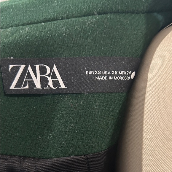 Zara Dark Green Women's Blazer Coat - Picture 9 of 9